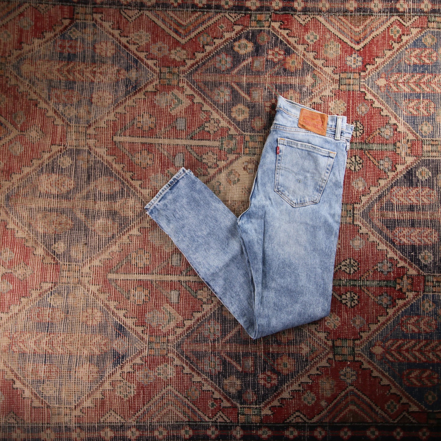 Levi's 510 Red Tab W32 L31 Skinny Blue Denim Jeans