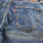 Levi's Red Tab W26 L33 Loose Straight Leg Blue Denim Jeans