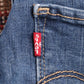 Levi's 720 W26 L26 Skinny Classic Ripped Style Blue Denim Jeans