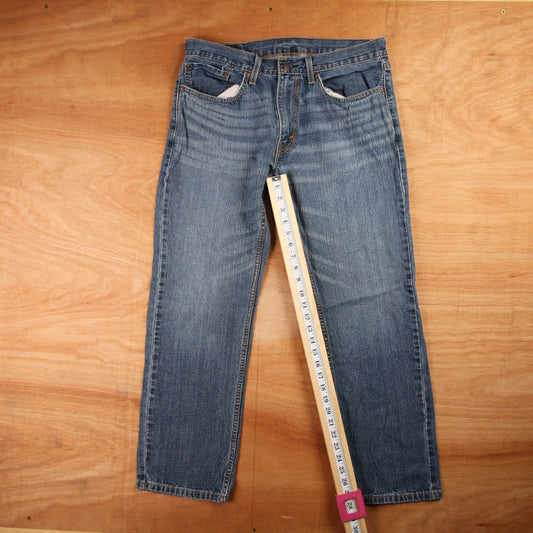 Levi's 559 Red Tab W34 L28 Straight Leg Relaxed Fit Blue Denim Jeans