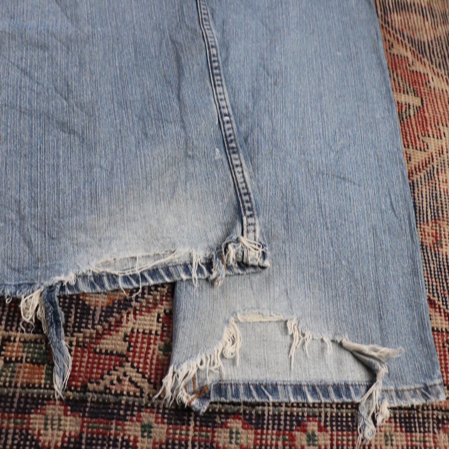 Wrangler W38 L30 Straight Leg Relaxed Fit Blue Denim Jeans