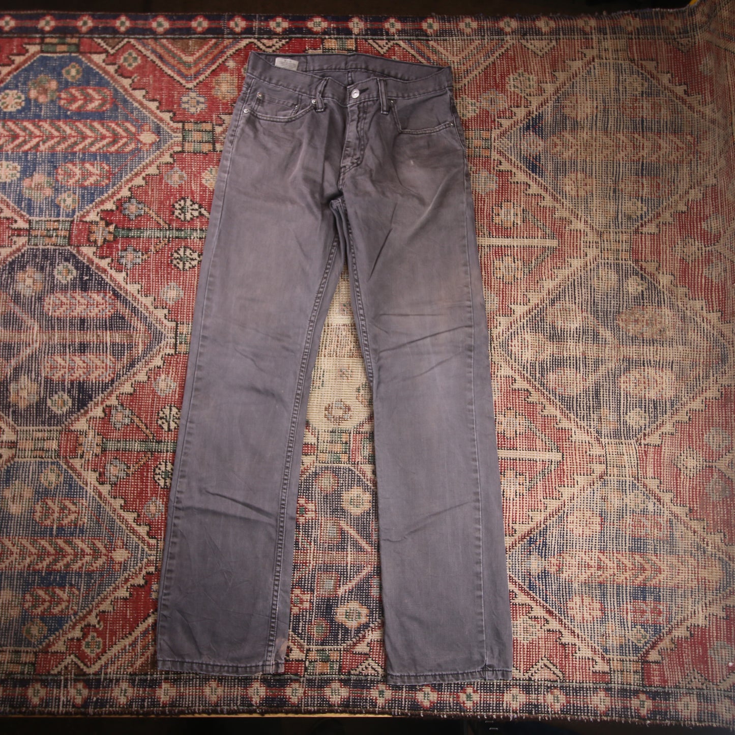 Levi's W30 L30 Straight Leg Regular Fit Grey Denim Jeans