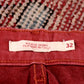 Levi's W32 L30 Mid Rise Skinny Fit Red Denim Jeans
