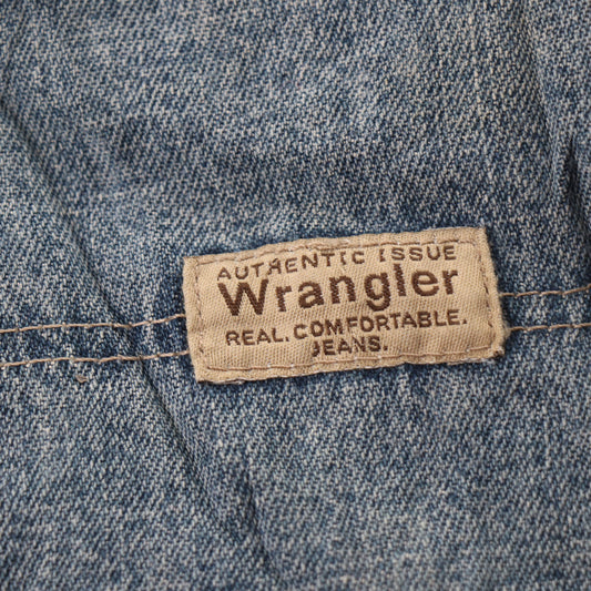 Wrangler W38 L29 Relaxed/Carpenter Classic Ripped Style Blue Denim Jeans