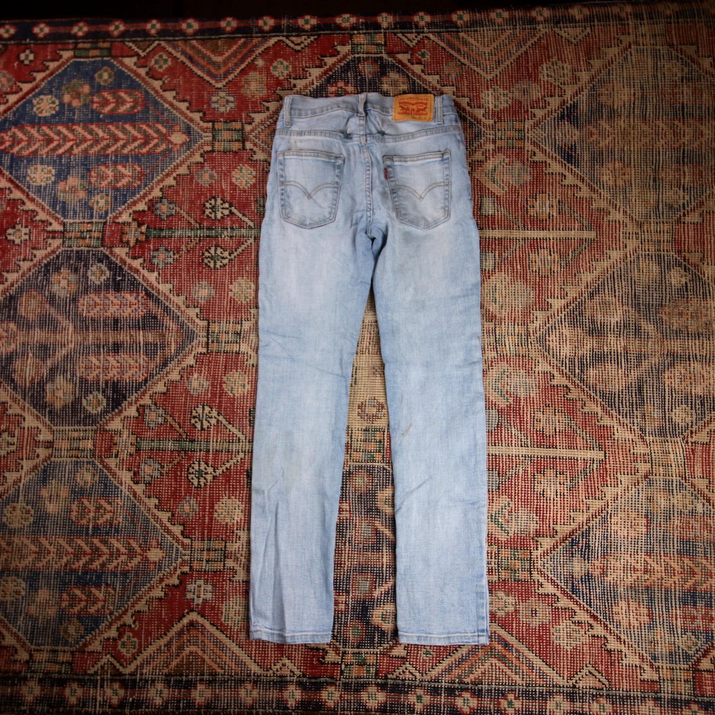 Levi's 512 W24 L26 Tapered Leg Slim Fit Blue Denim Jeans