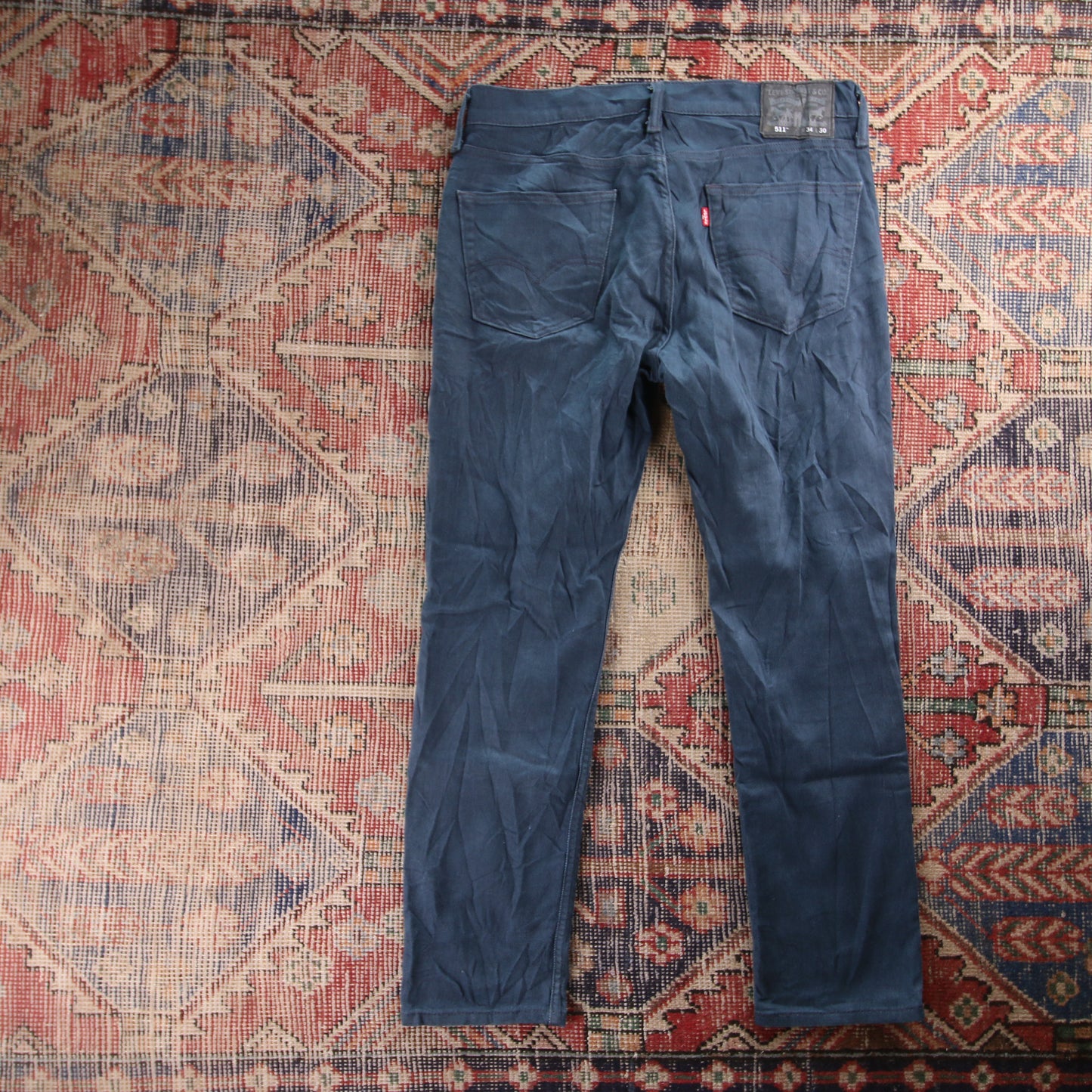 Levi's 511 Red Tab W34 L29 Slim Fit Blue Denim Jeans