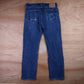 Levi's 505 Red Tab W34 L30 Straight Leg Regular Fit Classic Ripped Style Blue De