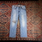 Lee W34 L28 Straight Leg Slim Fit Blue Denim Jeans