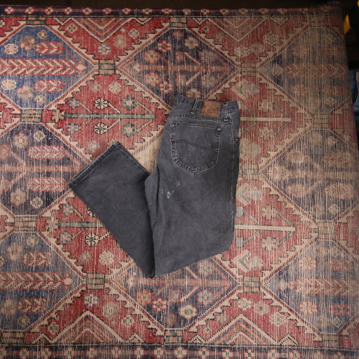Lee W34 L30 Straight Leg Relaxed Fit Blue Denim Jeans
