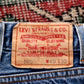 Levi's 505 Red Tab W34 L28 Straight Leg Regular Fit Blue Denim Jeans
