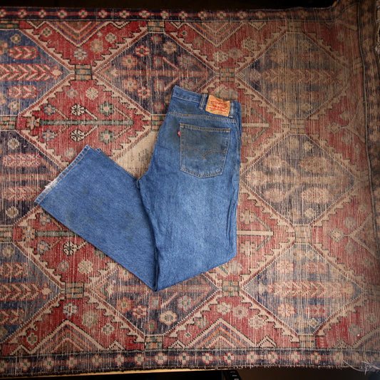 Levi's 517 W38 L33 Bootcut Slim Fit Blue Denim Jeans