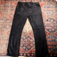 Levi's W36 L32 Straight Leg Loose Fit Black Denim Jeans