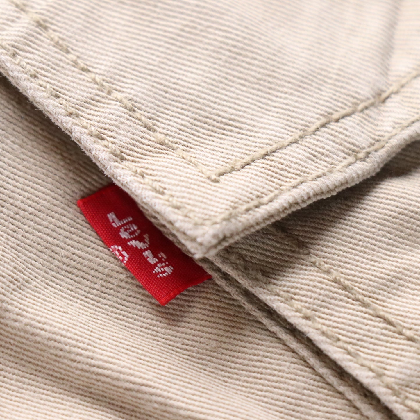 Levi's W32 L27 Cargo Beige Cotton Blend Trousers