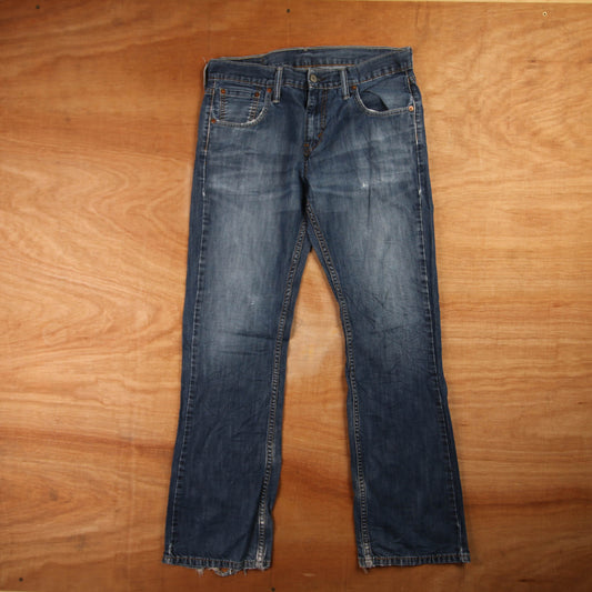 Levi's 527 Red Tab W30 L30 Bootcut Blue Denim Jeans