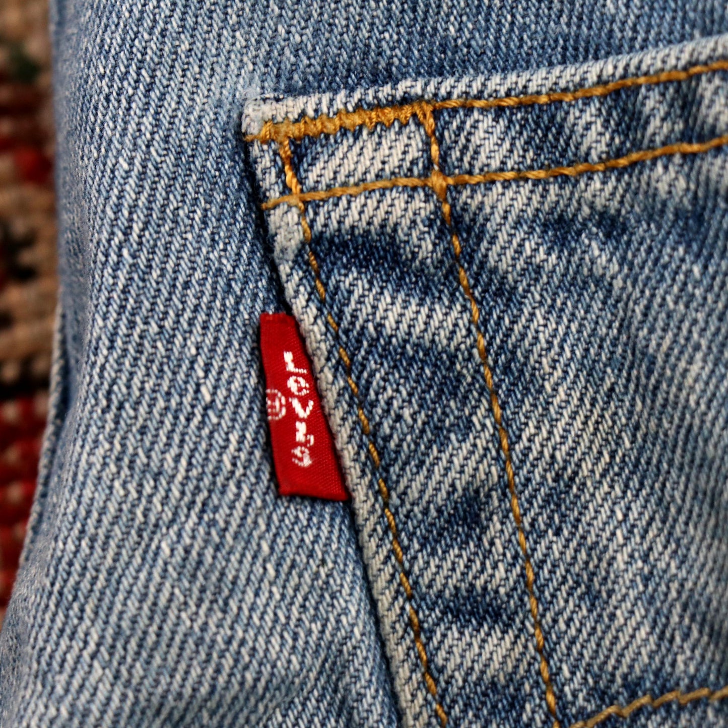 Levi's 550 W28 L30 Tapered Leg Relaxed Fit Blue Denim Jeans