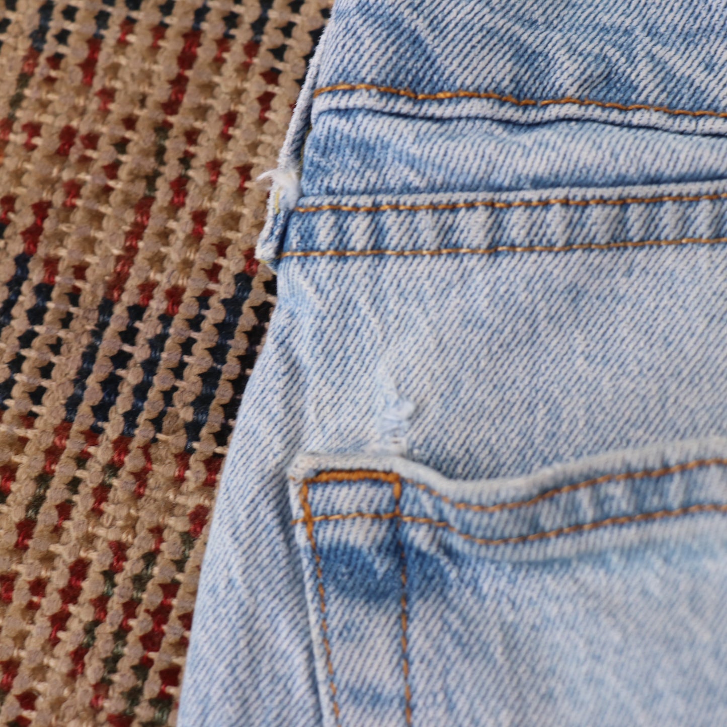 Levi's 505 W40 L28 Straight Leg Regular Fit Blue Denim Jeans