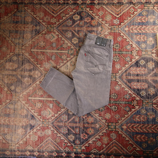 Levi's 508 Red Tab W32 L28 Tapered Leg Regular Fit Classic Ripped Style Grey Den