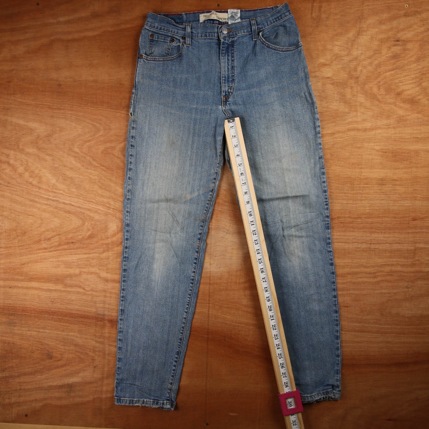 Levi's 514 Red Tab W30 L30 Straight Leg Blue Denim Jeans