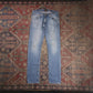 Lee W30 L30 Skinny Classic Ripped Style Blue Denim Jeans