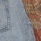 Wrangler W38 L33 Straight Leg Relaxed Fit Blue Denim Jeans
