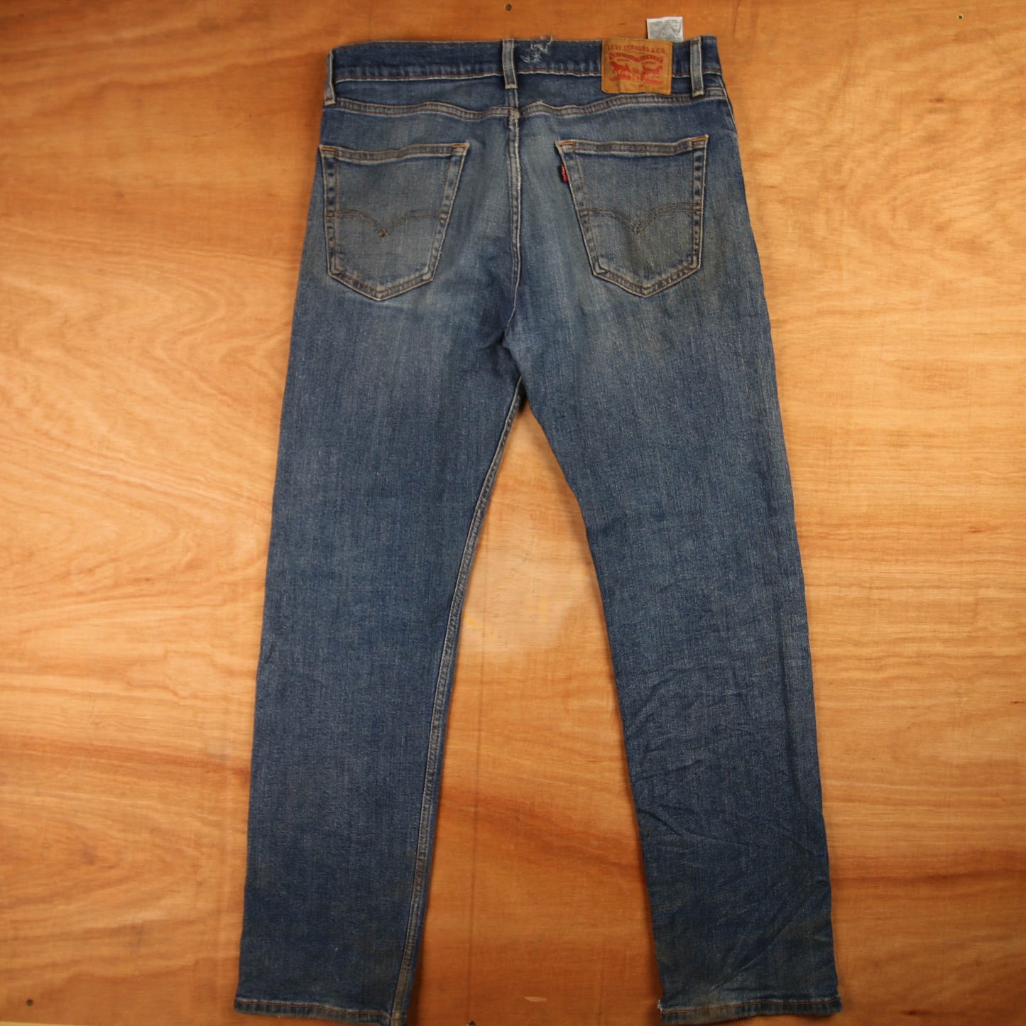 Levi's Red Tab W36 L30 Straight Leg Blue Denim Jeans