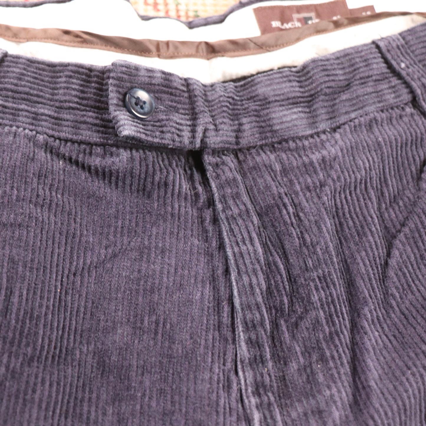 Unbranded W36 L28 Straight Leg Blue Corduroy Trousers