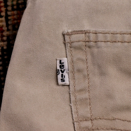 Levi's 514 W30 L30 Straight Leg Beige Denim Jeans