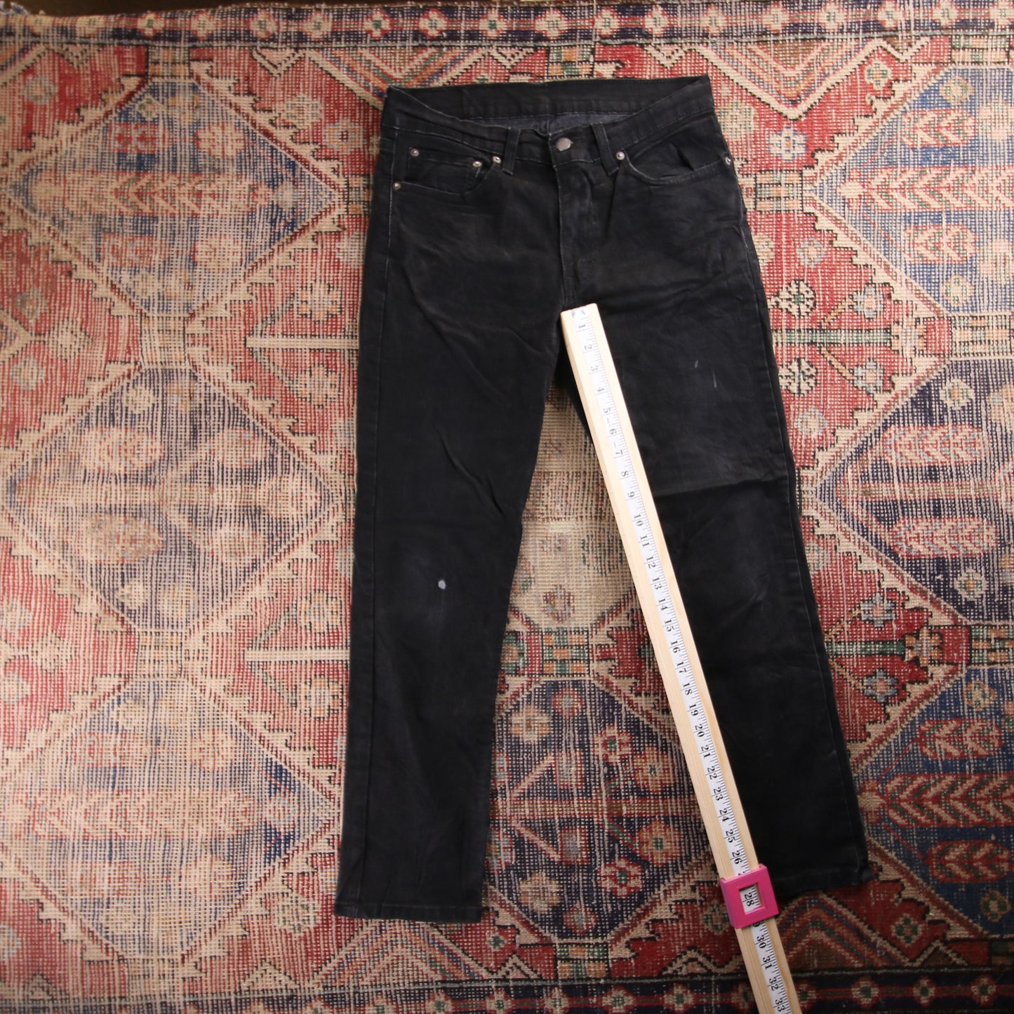 Levi's 511 Red Tab W32 L28 Slim Fit Black Denim Jeans