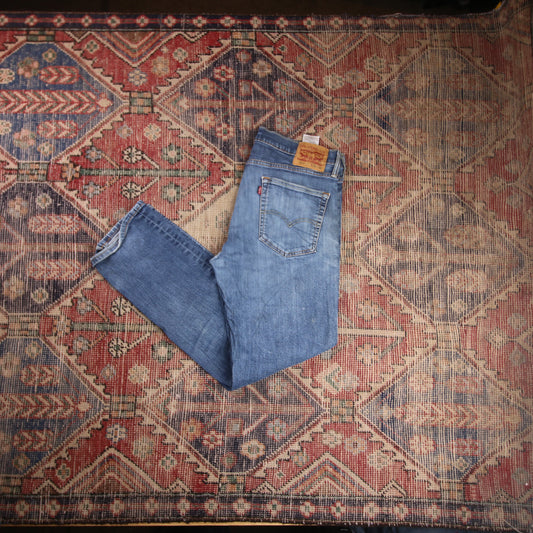 Levi's 514 W34 L30 Straight Leg Blue Denim Jeans