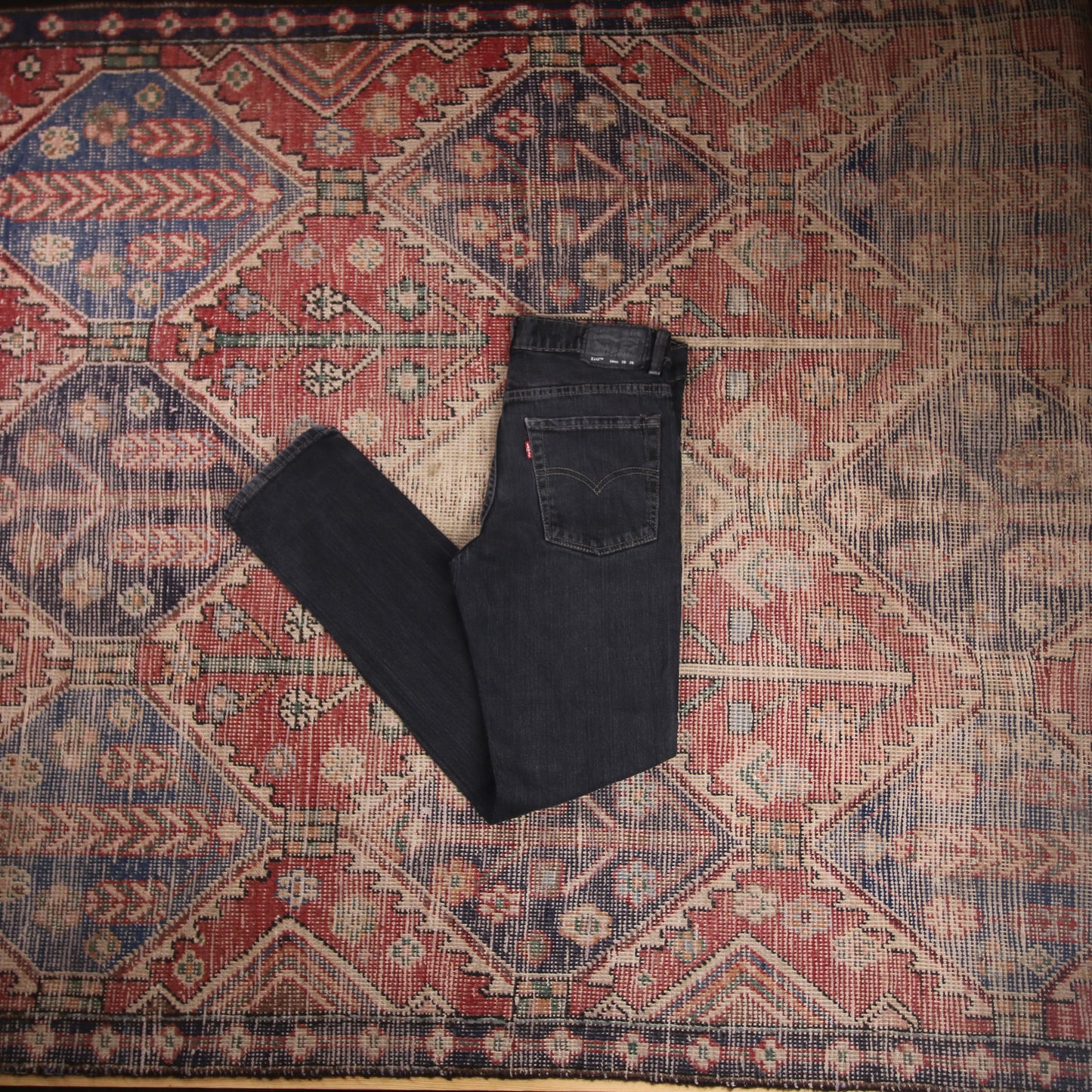Levi's 510 W29 L29 Skinny Classic Ripped Style Black Denim Jeans
