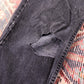 Levi's 505 Black Tab W36 L33 Straight Leg Regular Fit Classic Ripped Style Black
