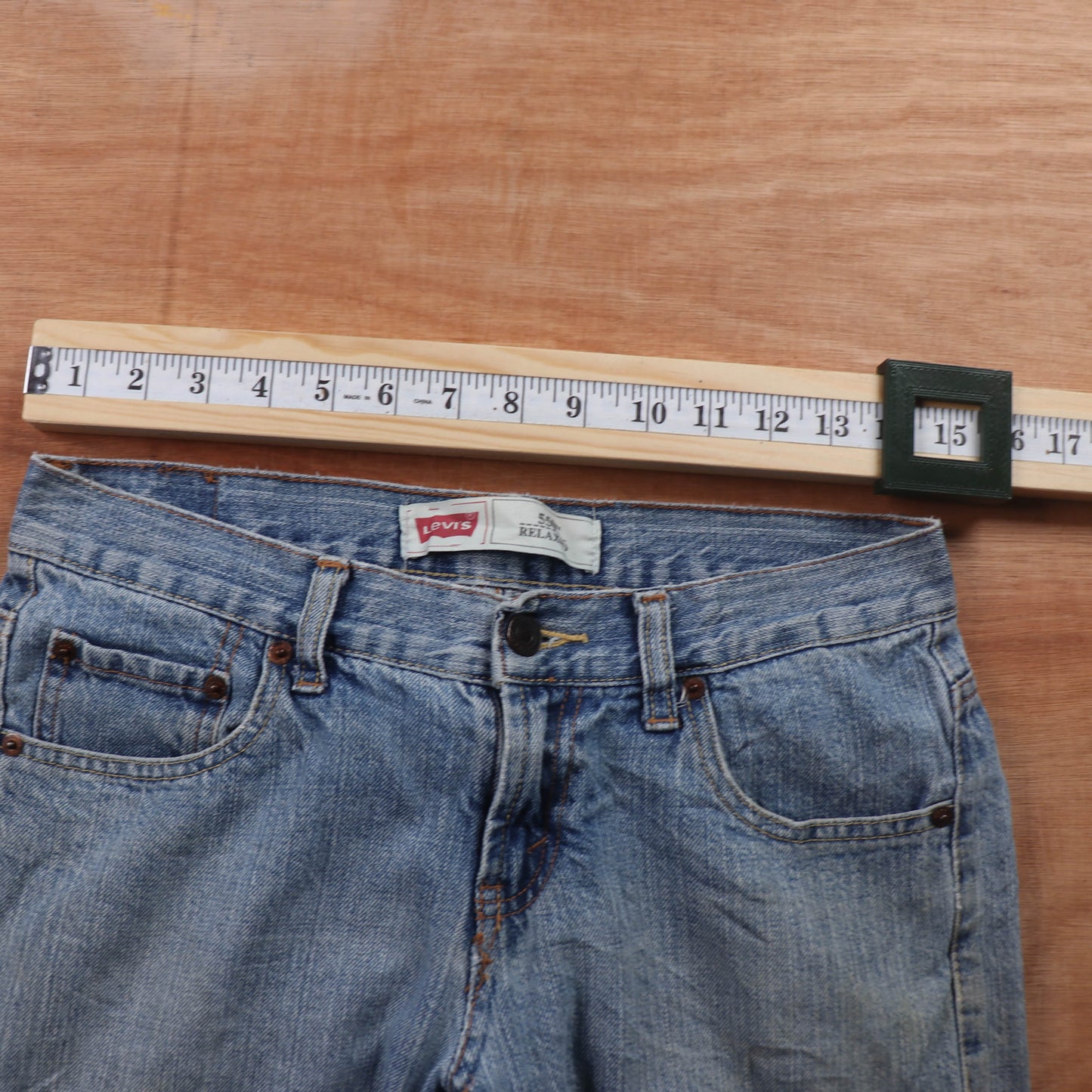 Levi's 550 Red Tab W30 L25 Tapered Leg Relaxed Fit Blue Denim Jeans