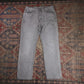 Levi's W34 L30 Straight Leg Loose Fit Grey Denim Jeans
