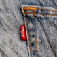 Levi's 505 W36 L31 Straight Leg Regular Fit Blue Denim Jeans