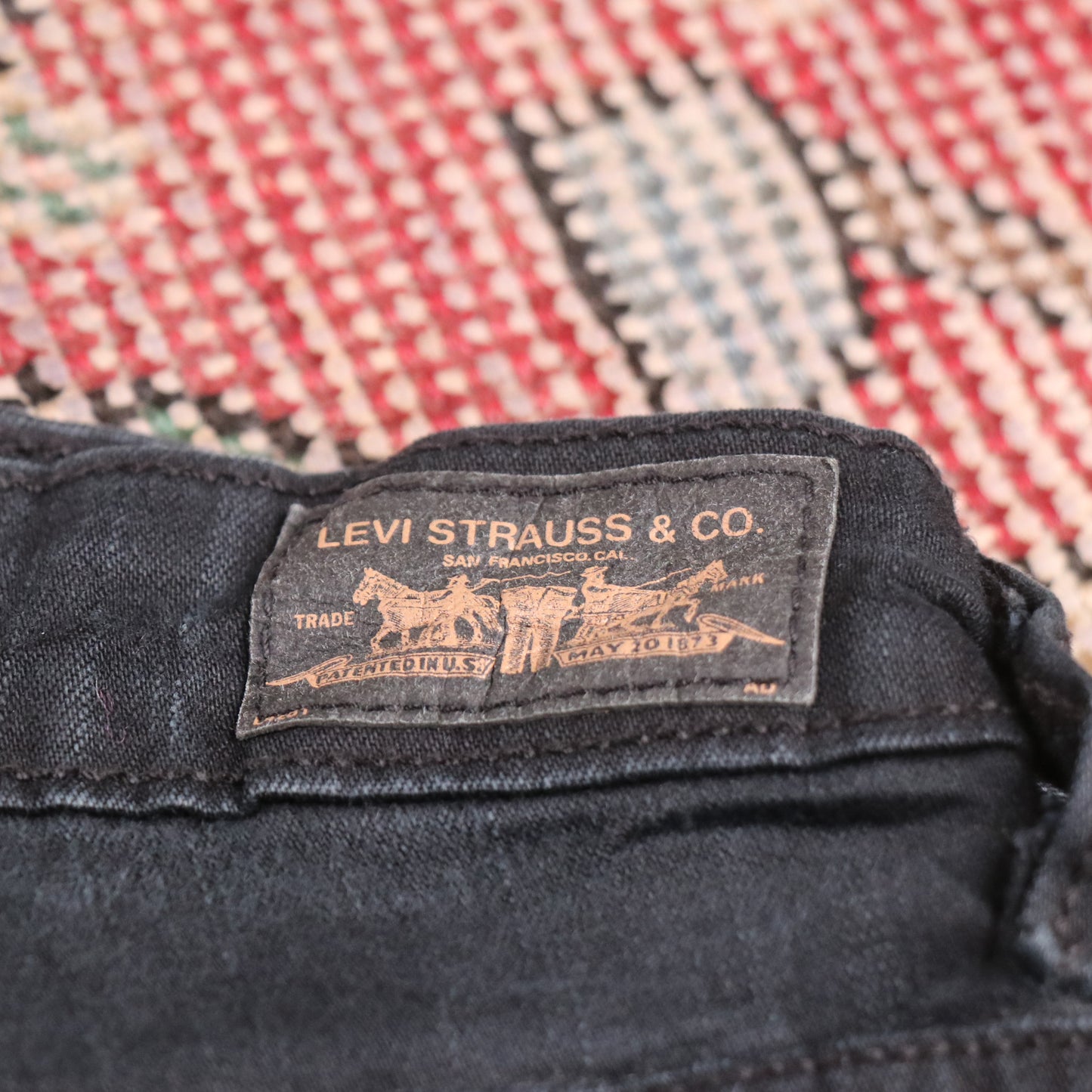 Levi's 512 W36 L26 Bootcut Black Denim Jeans