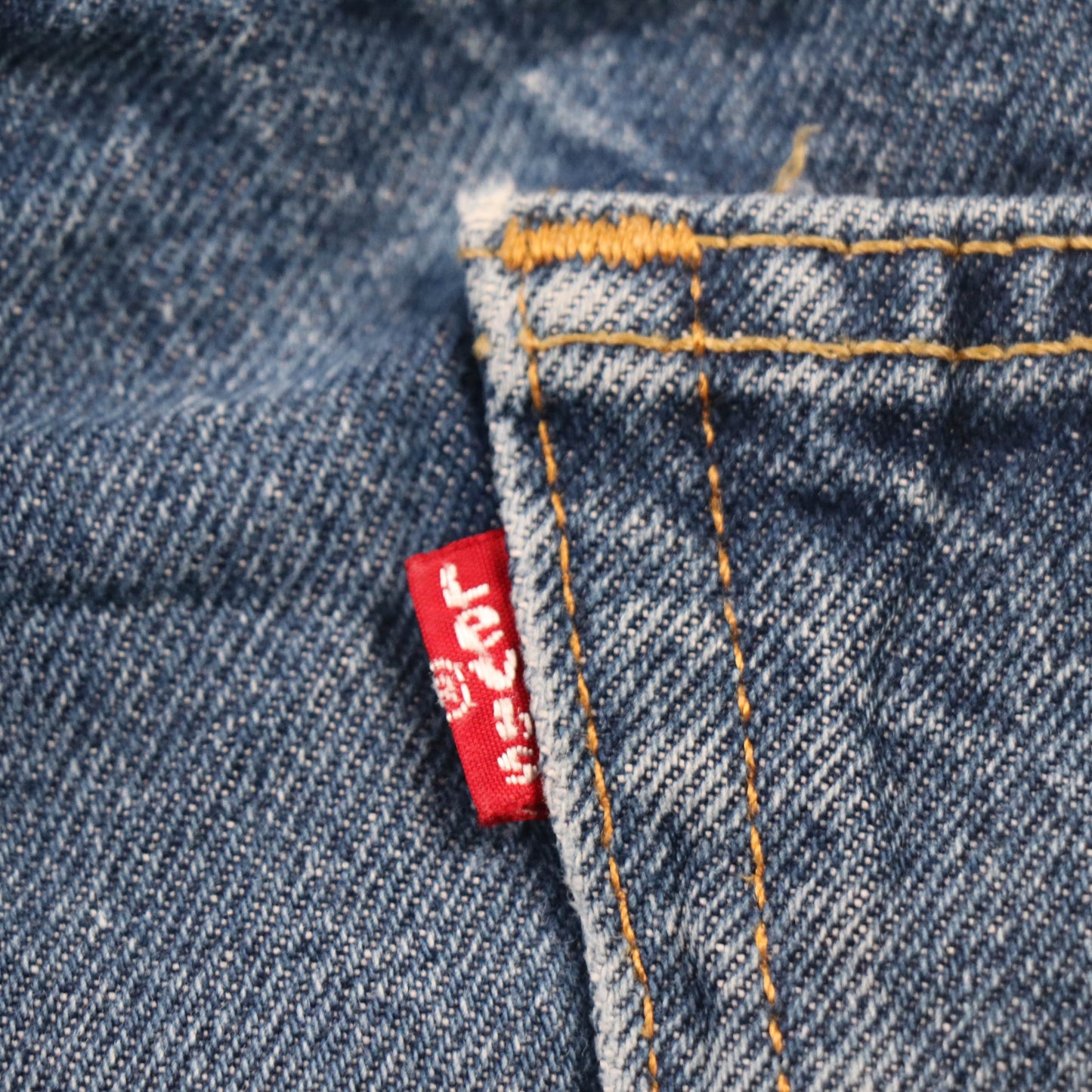 Levi's 505 Red Tab W34 L28 Straight Leg Regular Fit Blue Denim Jeans