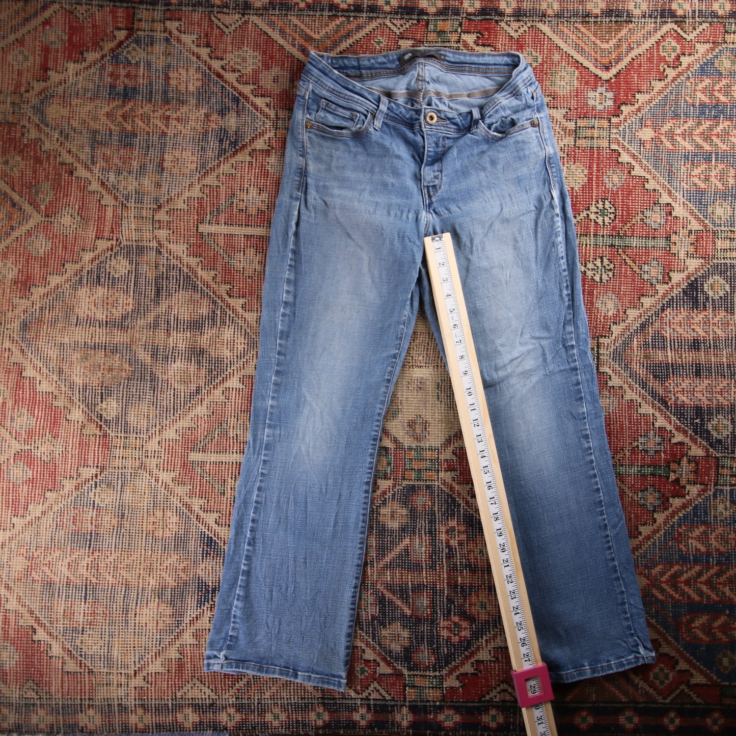 Levi's 712 Red Tab W30 L29 Bootcut Blue Denim Jeans