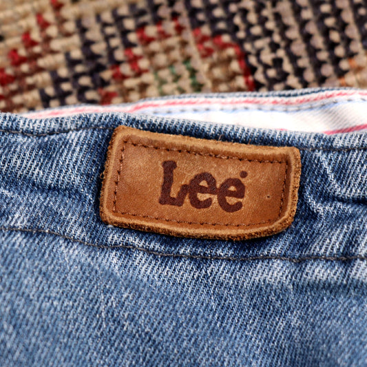Lee W44 L29 Straight Leg Loose Fit Blue Denim Jeans