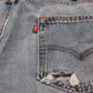 Levi's 505 Red Tab W40 L29 Straight Leg Regular Fit Blue Denim Jeans