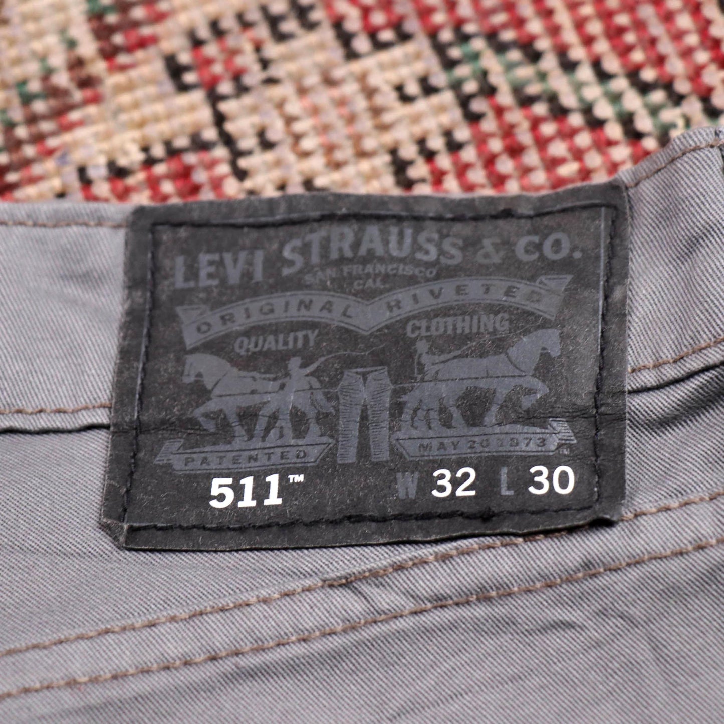 Levi's 511 W32 L28 Slim Fit Grey Denim Jeans