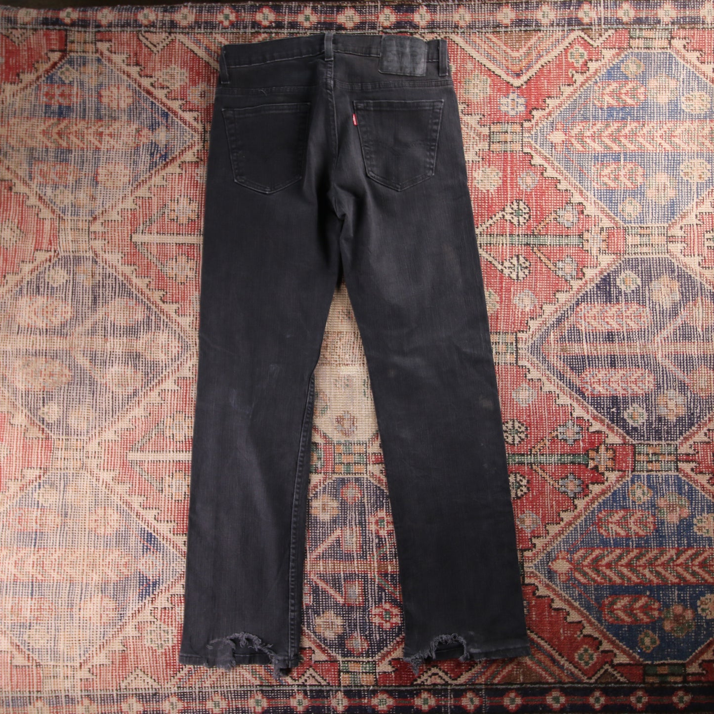 Levi's Red Tab W30 L31 Straight Leg Black Denim Jeans