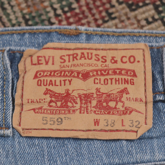 Levi's 559 W36 L29 Straight Leg Relaxed Fit Blue Denim Jeans