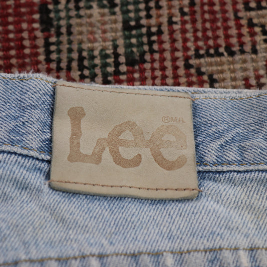 Lee W28 L31 Straight Leg Relaxed Fit Blue Denim Jeans