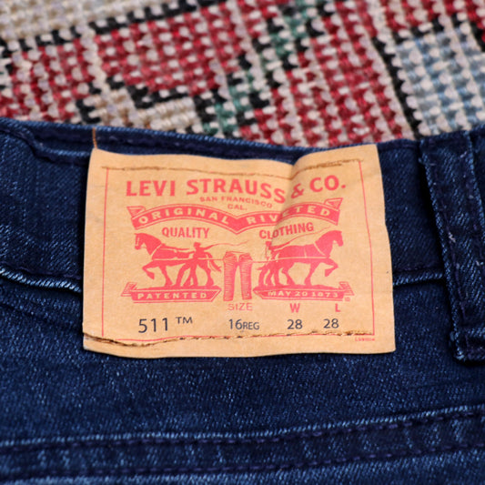 Levi's 511 W28 L29 Slim Fit Blue Denim Jeans