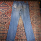 Lee W34 L34 Straight Leg Relaxed Fit Blue Denim Jeans