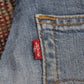 Levi's 525 W24 L29 Bootcut Slim Fit Blue Denim Jeans