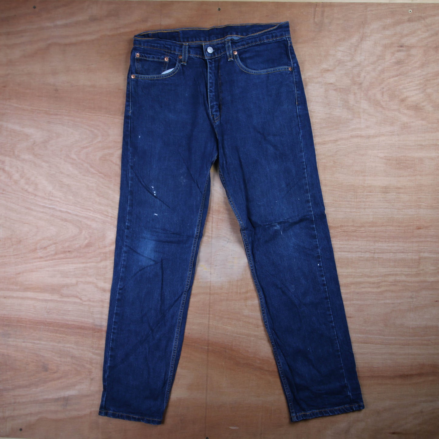 Levi's 505 Red Tab W32 L30 Straight Leg Regular Fit Blue Denim Jeans