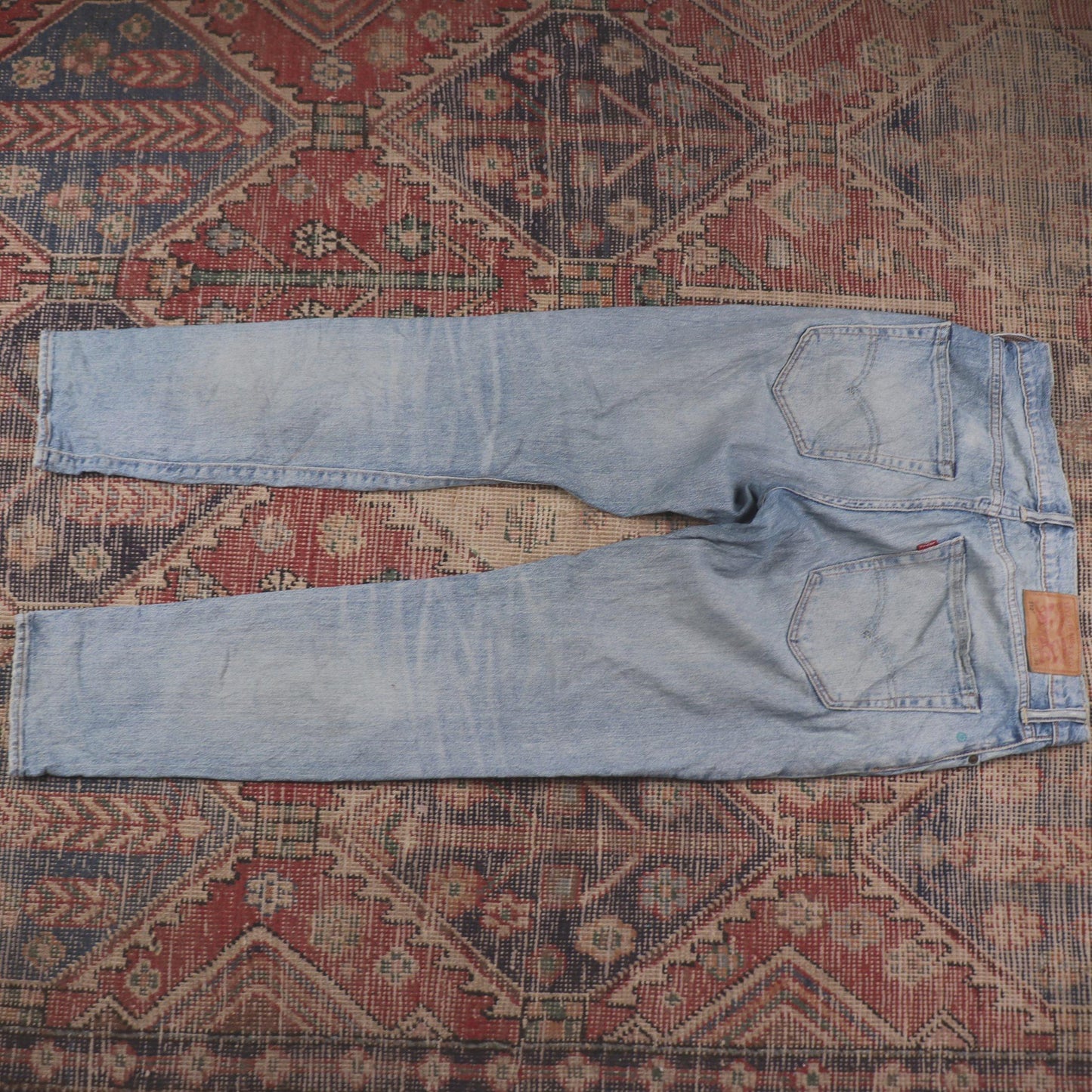 Levi's 512 W30 L29 Tapered Leg Slim Fit Classic Ripped Style Blue Denim Jeans