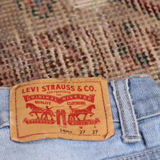 Levi's 512 W24 L26 Tapered Leg Slim Fit Blue Denim Jeans
