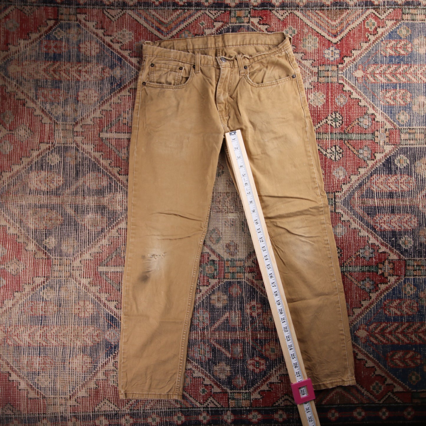 Levi's W32 L29 Slim Beige Denim Jeans